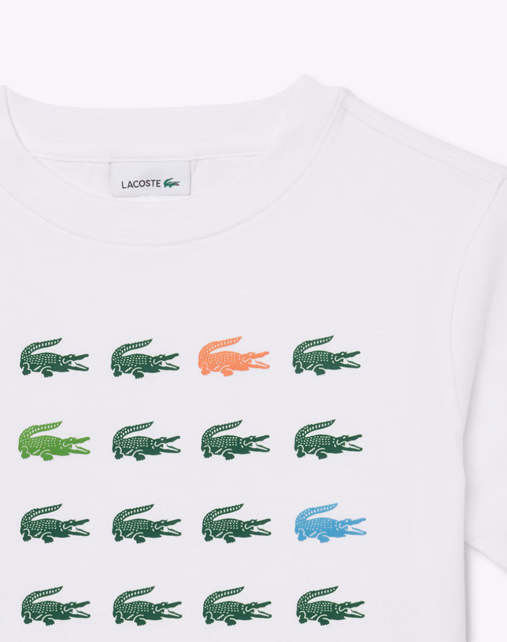 Lacoste Μπλούζα Κμ Tee-Shirt Ss 3Tj7369-001 White παιδικά Αγόρι ρούχα μπλούζες Politikos Shop Πολιτικός