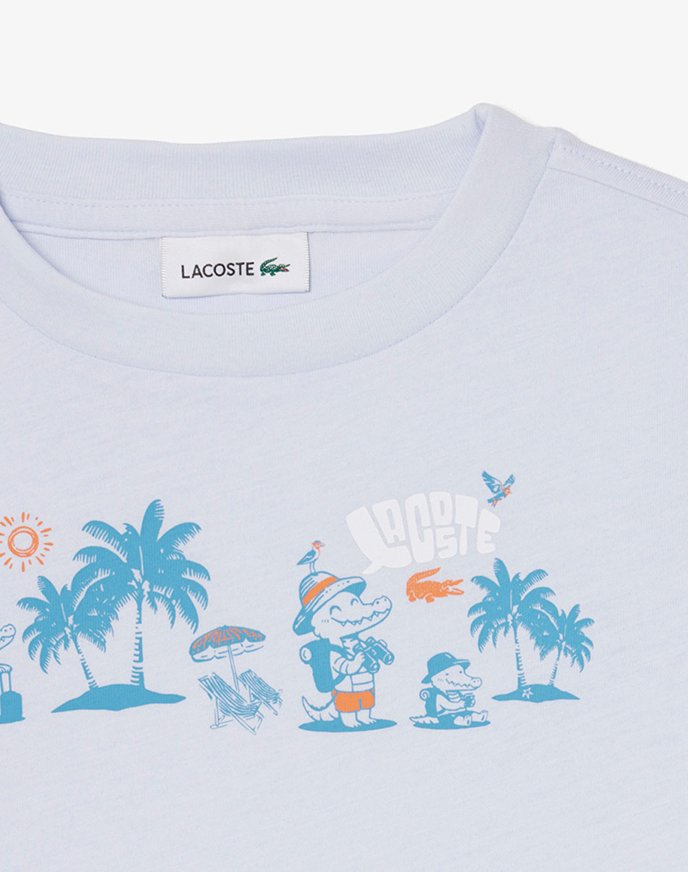 Lacoste Μπλούζα Κμ 3Tj6926-J2G Lightblue παιδικά Αγόρι ρούχα μπλούζες Politikos Shop Πολιτικός