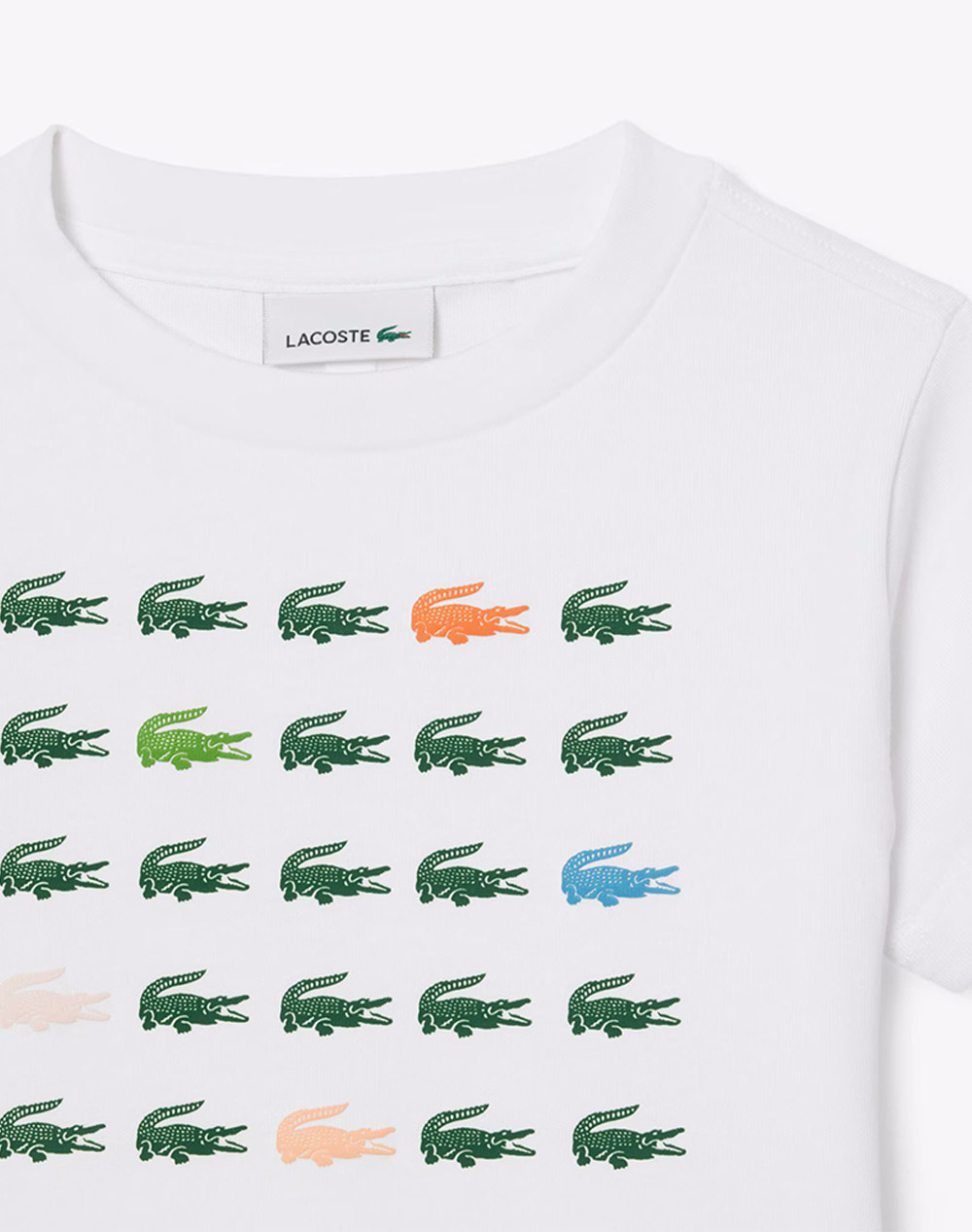 Lacoste Μπλούζα Κμ Tee-Shirt Ss 3Tj6943-001 White παιδικά Αγόρι ρούχα μπλούζες Politikos Shop Πολιτικός
