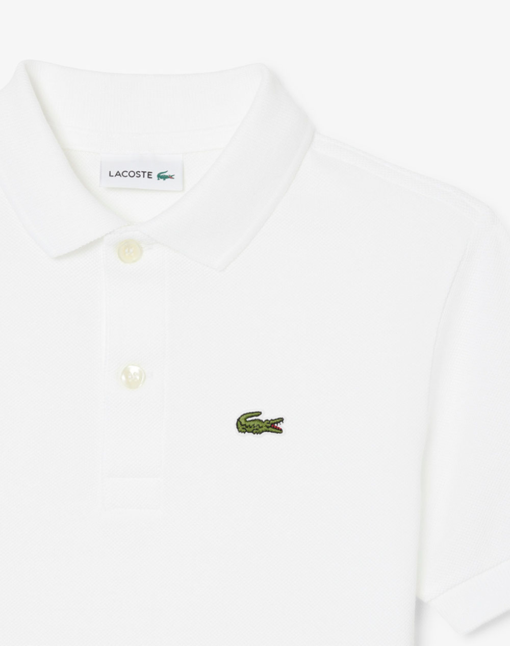 Lacoste Μπλούζα Κμ 3Pj1102-001 White παιδικά Αγόρι ρούχα μπλούζες Politikos Shop Πολιτικός