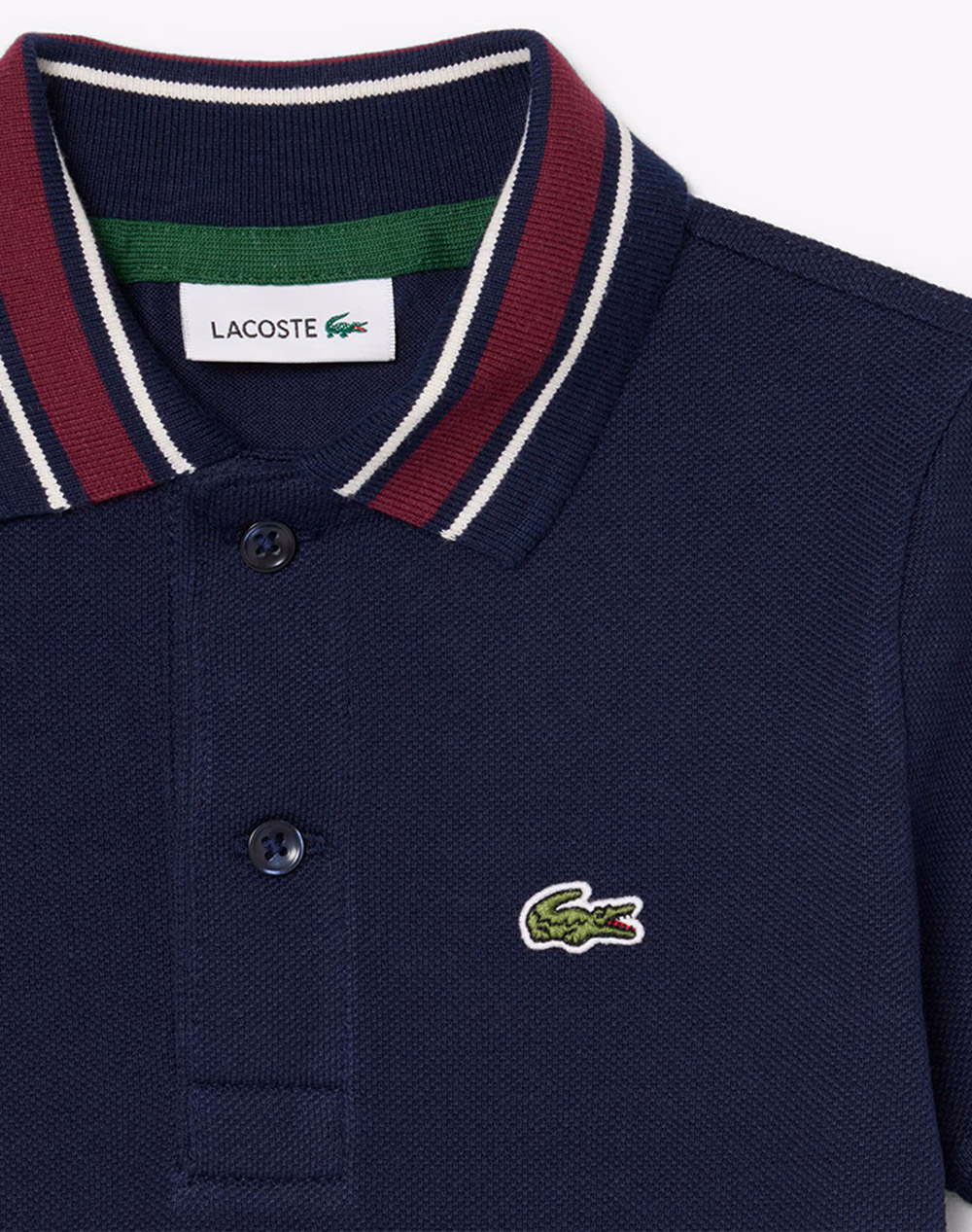 Lacoste Μπλούζα Πολο Κμ Polo Ss 3Pj1055-166 Navyblue παιδικά Αγόρι ρούχα μπλούζες Politikos Shop Πολιτικός