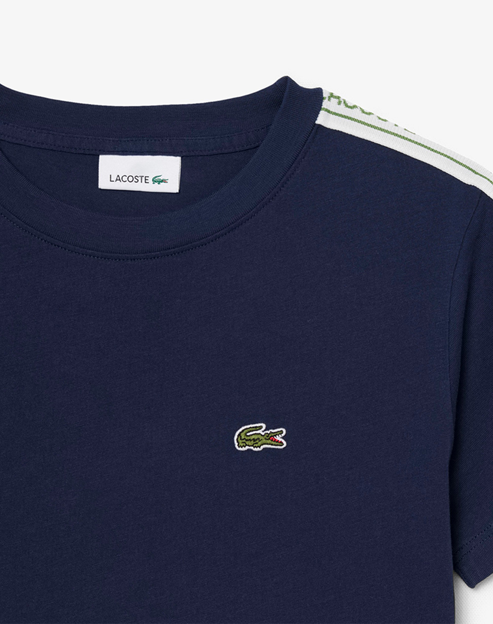 Lacoste Μπλούζα Κμ Tee-Shirt Ss 3Tj7365-166 Darkblue παιδικά Αγόρι ρούχα μπλούζες Politikos Shop Πολιτικός