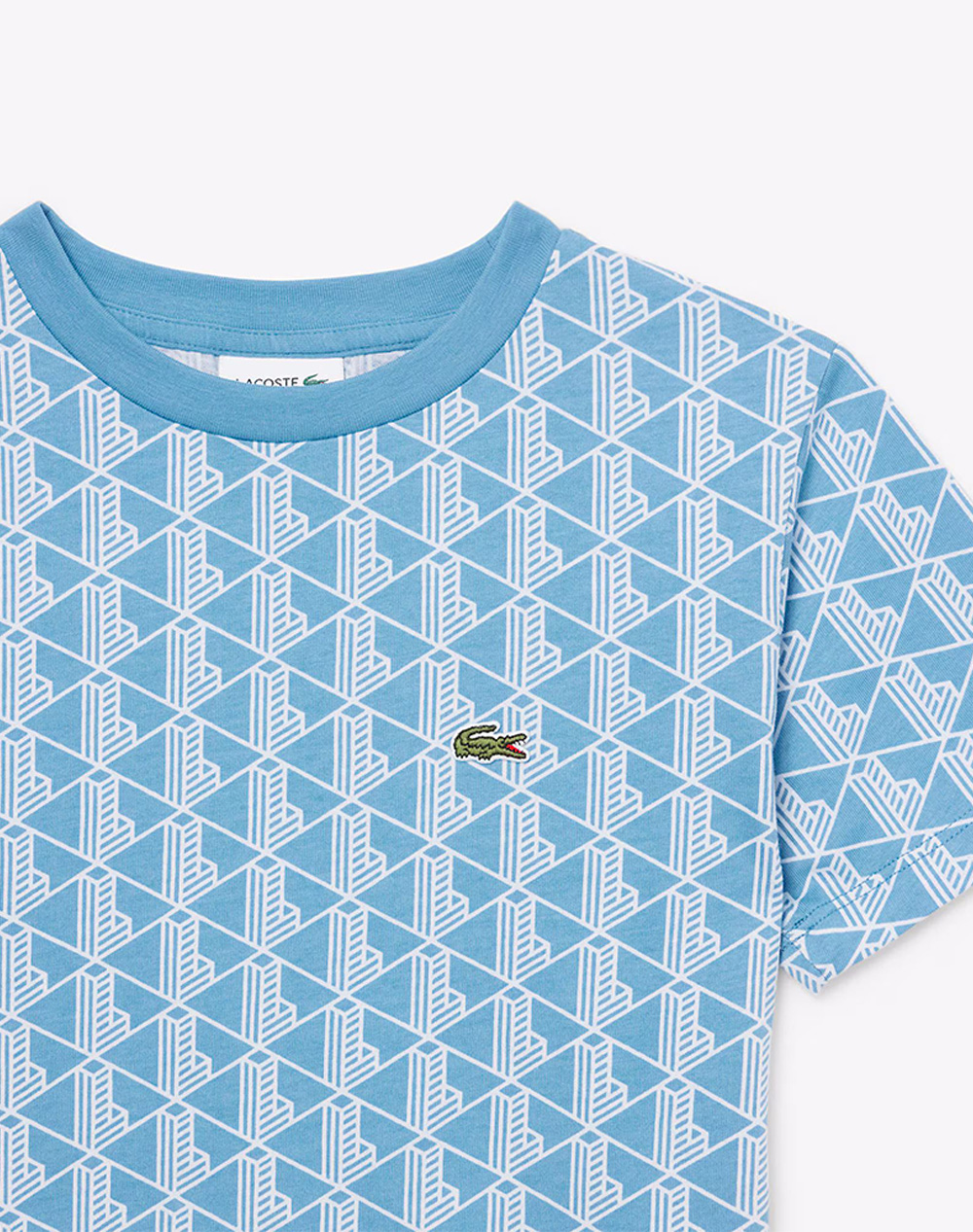 Lacoste Μπλούζα Κμ Tee-Shirt Ss 3Tj6949-Ljbk Lightblue παιδικά Αγόρι ρούχα μπλούζες Politikos Shop Πολιτικός