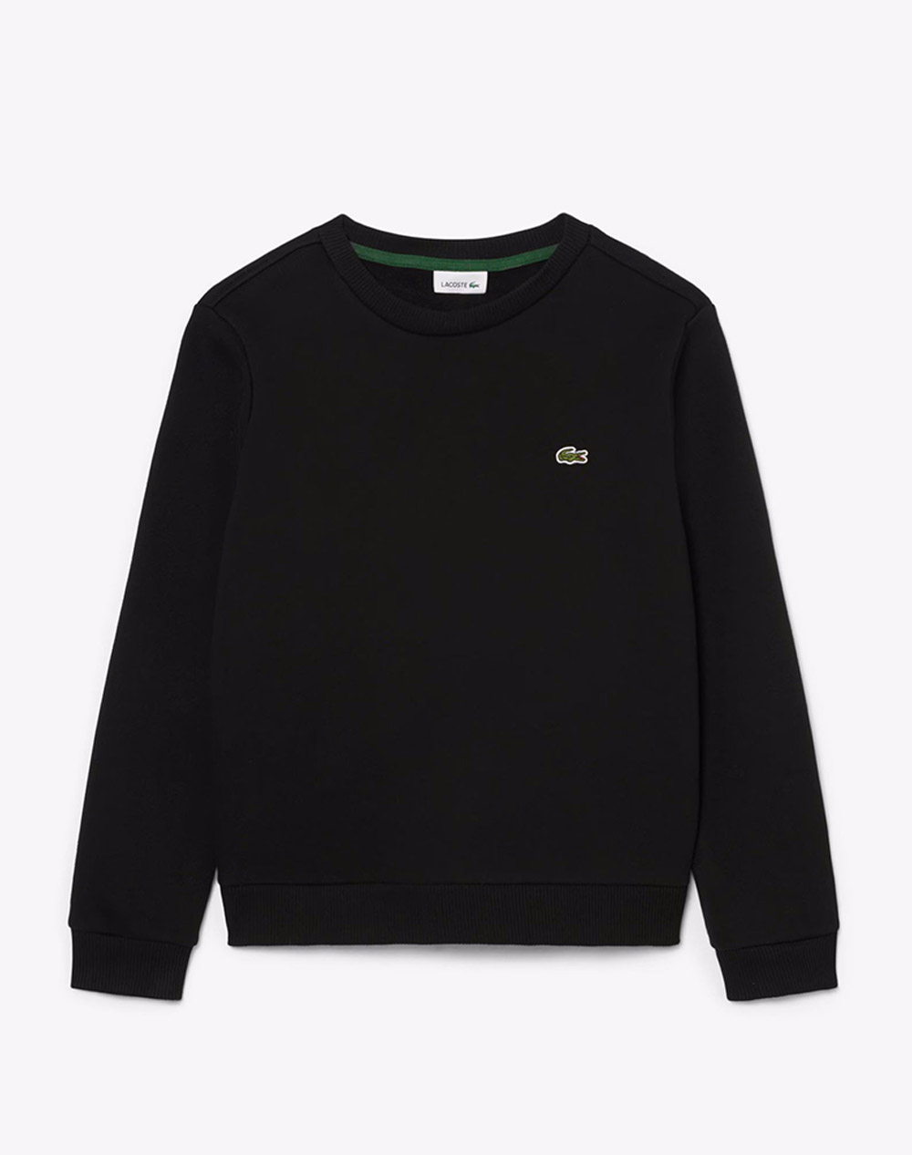 LACOSTE ΜΠΛΟΥΖΑ ΦΟΥΤΕΡ ΜΜ CORE FLEECE CREW 3SJ2898-031 Black