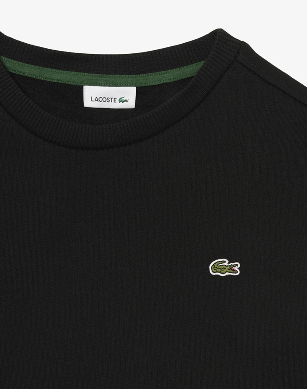 Lacoste Μπλούζα Φούτερ Μμ Core Fleece Crew 3Sj2898-031 Black παιδικά Αγόρι ρούχα μπλούζες Politikos Shop Πολιτικός