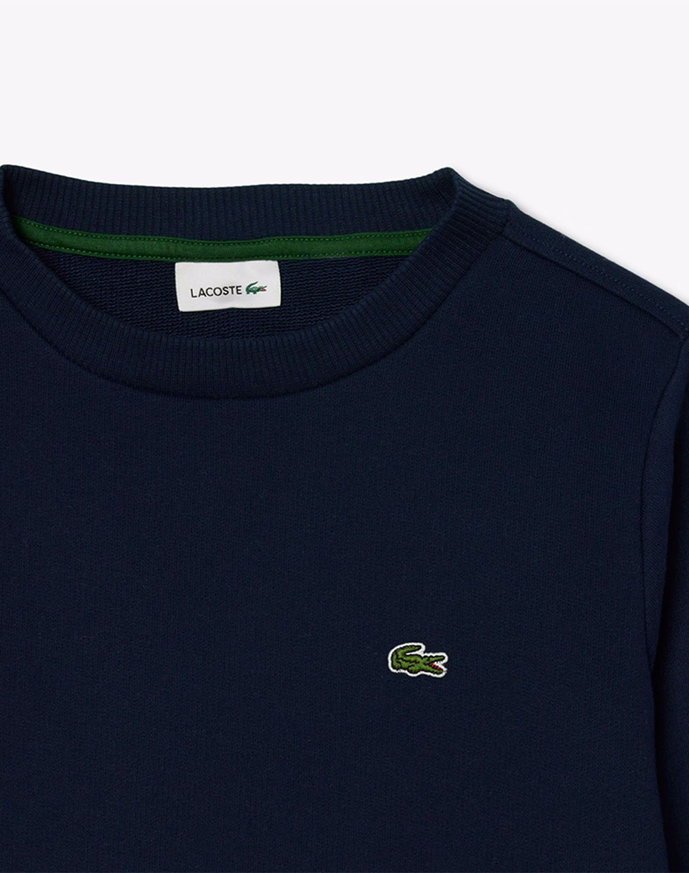 Lacoste Μπλούζα Φούτερ Μμ Core Fleece Crew 3Sj2898-166 Darkblue παιδικά Αγόρι ρούχα μπλούζες Politikos Shop Πολιτικός
