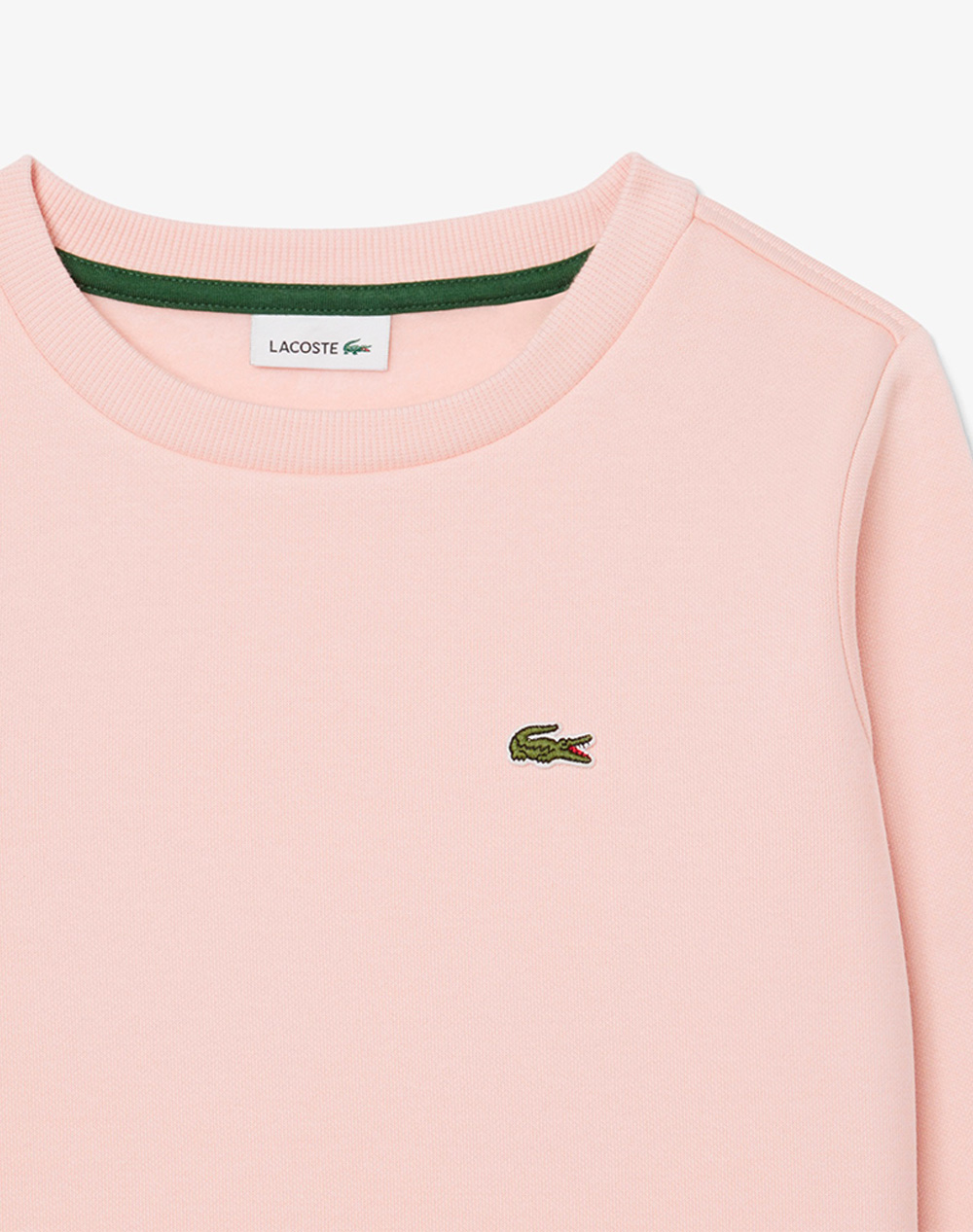 Lacoste Μπλούζα Φούτερ Μμ Core Fleece Crew 3Sj2898-Ady Lightpink παιδικά Αγόρι ρούχα μπλούζες Politikos Shop Πολιτικός