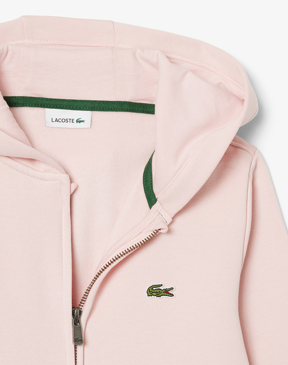 LACOSTE ΖΑΚΕΤΑ ΦΟΥΤΕΡ ΜΜ CORE FLEECE FULL ZIP HOODIE 3SJ0936-ADY LightPink φωτογραφία