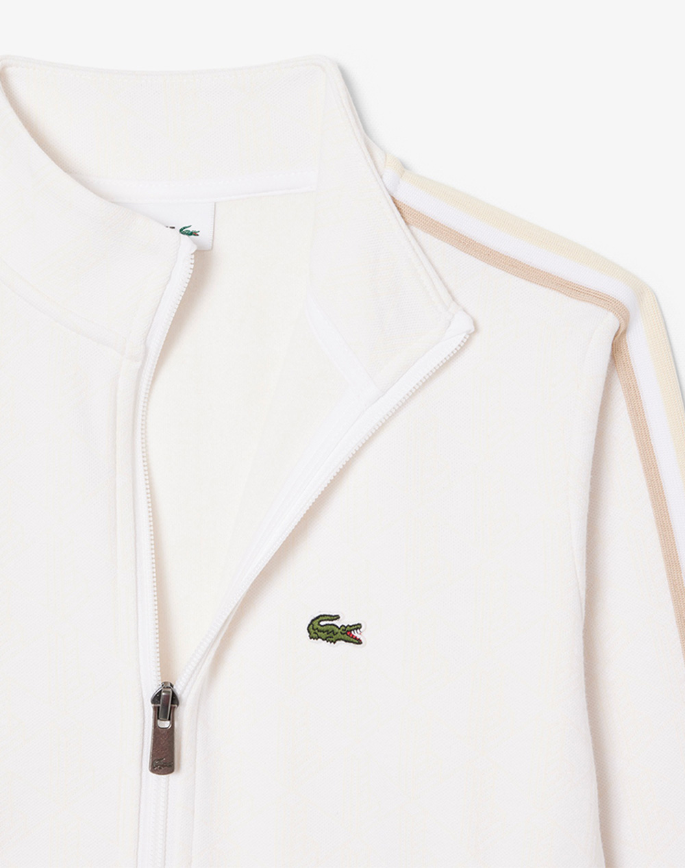 LACOSTE ΦΟΥΤΕΡ ΜΜ MONOGRAM FULL ZIP TOP 3SJ0963-001 OffWhite φωτογραφία
