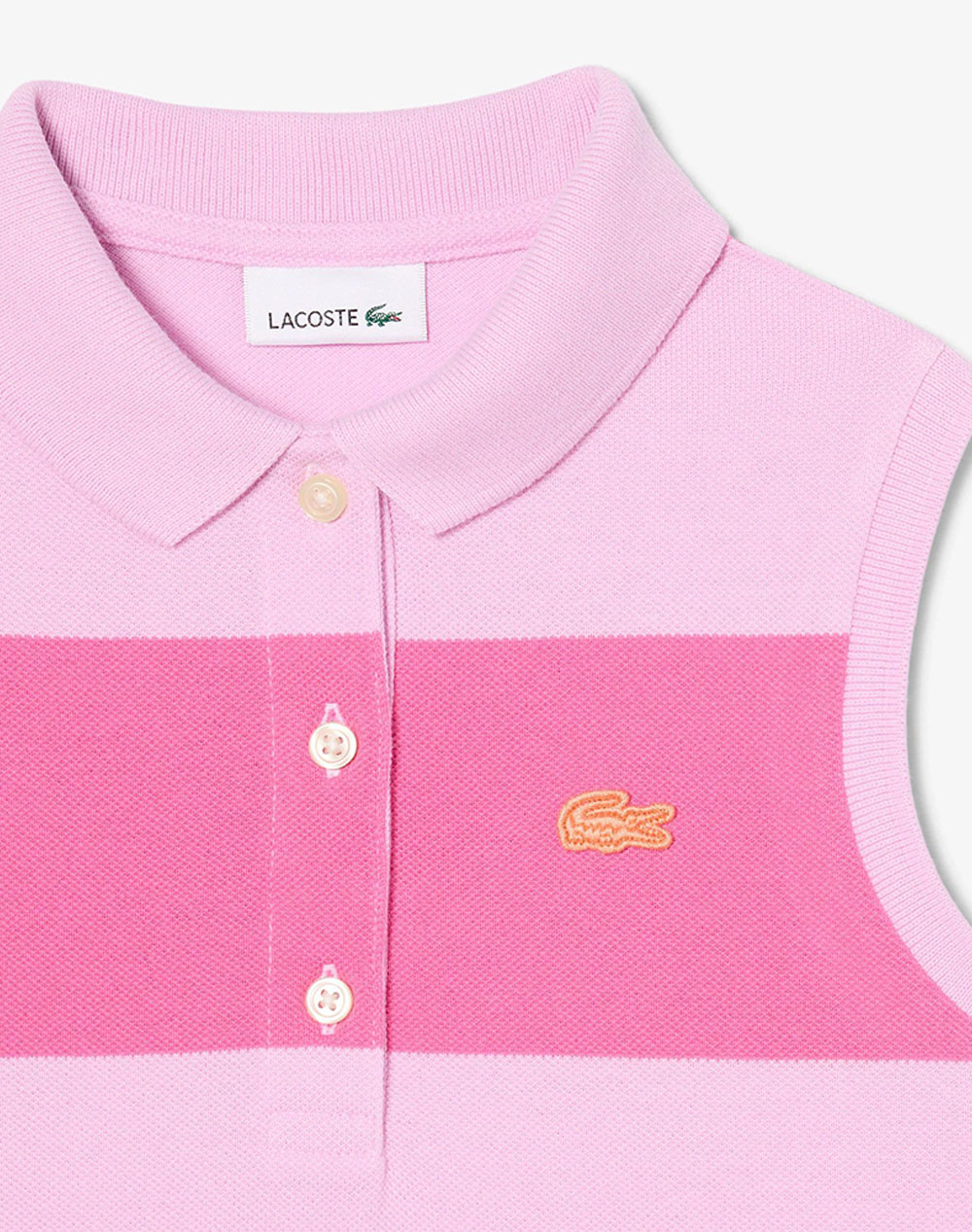 Lacoste Φόρεμα Dress 3Ej6710-Z4H Pink παιδικά Κορίτσι ρούχα φορέματα Politikos Shop Πολιτικός
