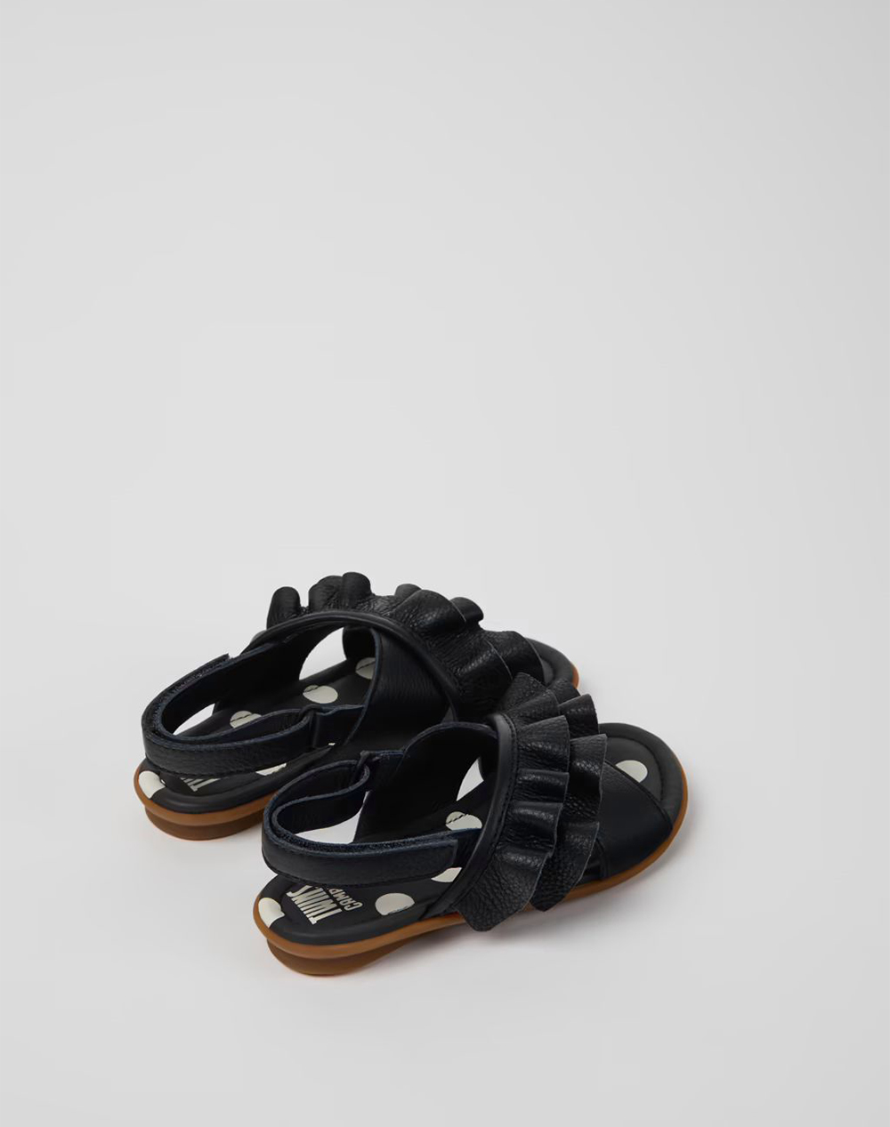 Camper Sella Negro Dansand Abeja K800677-003-24-27-003 Black παιδικά Κορίτσι παπούτσια Flat Politikos Shop Πολιτικός