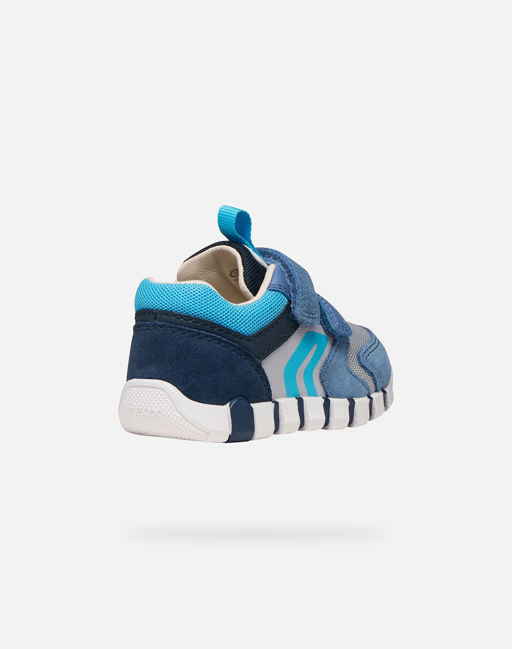Geox B Iupidoo D - Suede+Mesh B3555D02214C4S1L-C4S1L Skyblue παιδικά Αγόρι παπούτσια Sneakers Politikos Shop Πολιτικός