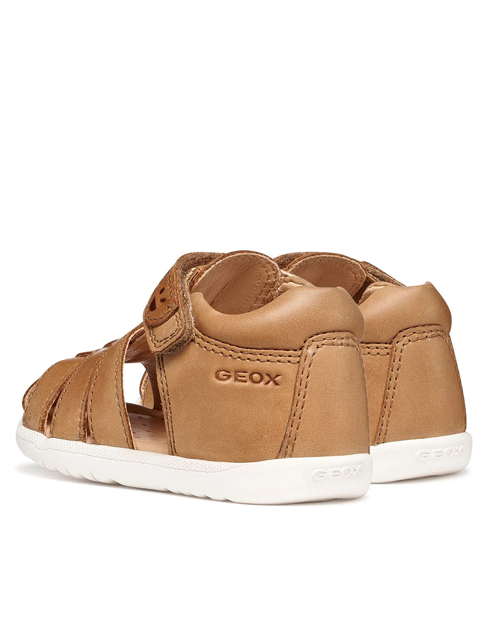 Geox B S Macchia A - Wax Lea B254Va000Clc6627-C6627 Tan παιδικά Αγόρι παπούτσια Flat Politikos Shop Πολιτικός