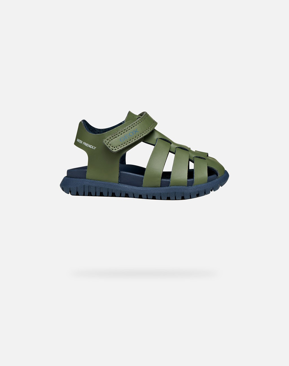 GEOX B SANDAL FUSBETTO A - SYNT.LEA B556AA000BCCF3F4-CF3F4 Olive