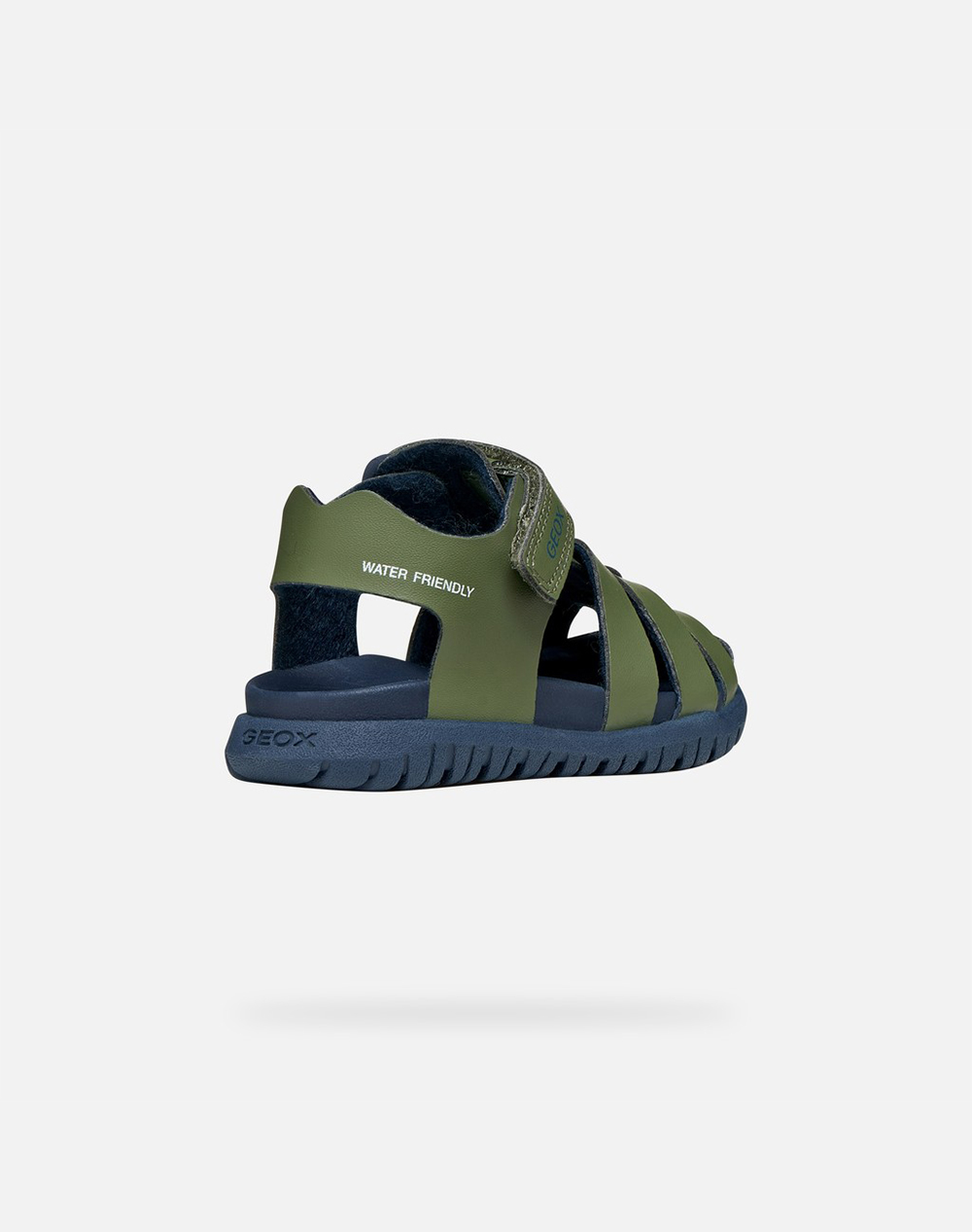 Geox B Sandal Fusbetto A - Synt Lea B556Aa000Bccf3F4-Cf3F4 Olive παιδικά Αγόρι παπούτσια Flat Politikos Shop Πολιτικός