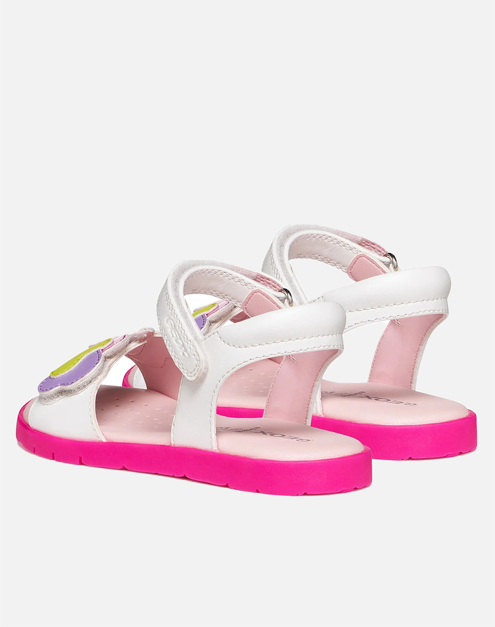 Geox J Sandal Joyfoot J65P1D000Bcc0653-C0653 Multi παιδικά Κορίτσι παπούτσια Flat Politikos Shop Πολιτικός