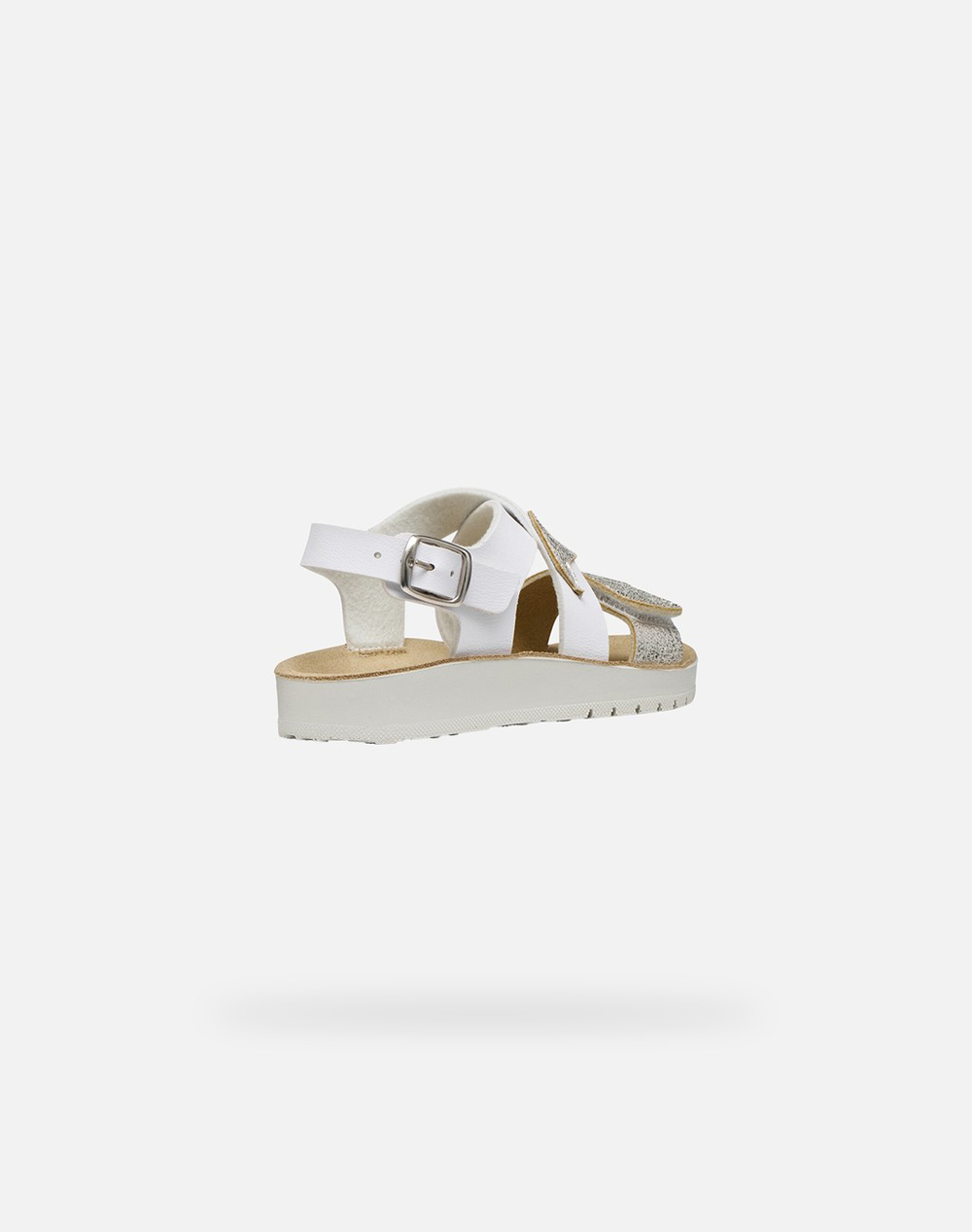 Geox J Sandal Costarei J65Eab0Bcbnc0007 28-35-C0007 White παιδικά Κορίτσι παπούτσια Flat Politikos Shop Πολιτικός