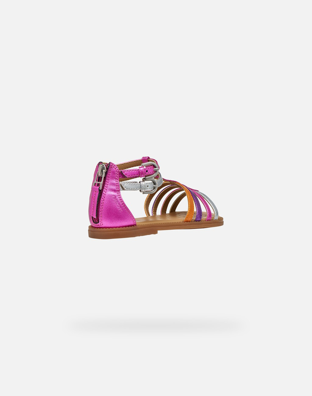 Geox J Sandal Karly J7235D000Nfc8295 28-35-C8295 Multi παιδικά Κορίτσι παπούτσια Flat Politikos Shop Πολιτικός