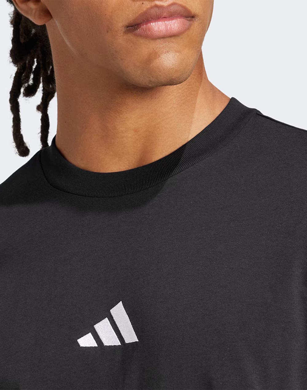 Adidas M Sl Sj T Je9024-Black Black ανδρικά ρούχα μπλούζες T-Shirt Politikos Shop Πολιτικός