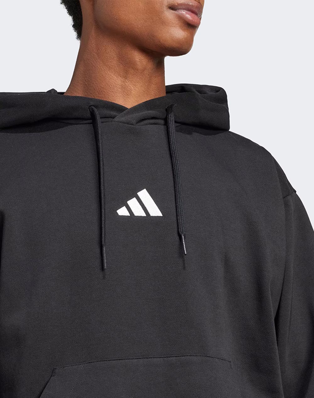 Adidas M Feelcozy Hd Je3807-Black Black ανδρικά ρούχα μπλούζες φούτερ Politikos Shop Πολιτικός