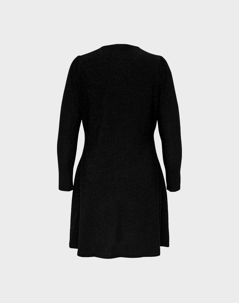 ONLY CARMELANIA L/S GLITTER DRESS JRS 15278393-BLACK Black φωτογραφία