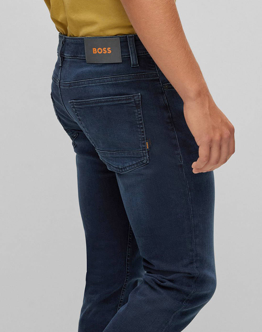 Boss Τζην Delaware Bc-L-P 50479989-407 Denimblue ανδρικά ρούχα παντελόνια Jeans Politikos Shop Πολιτικός