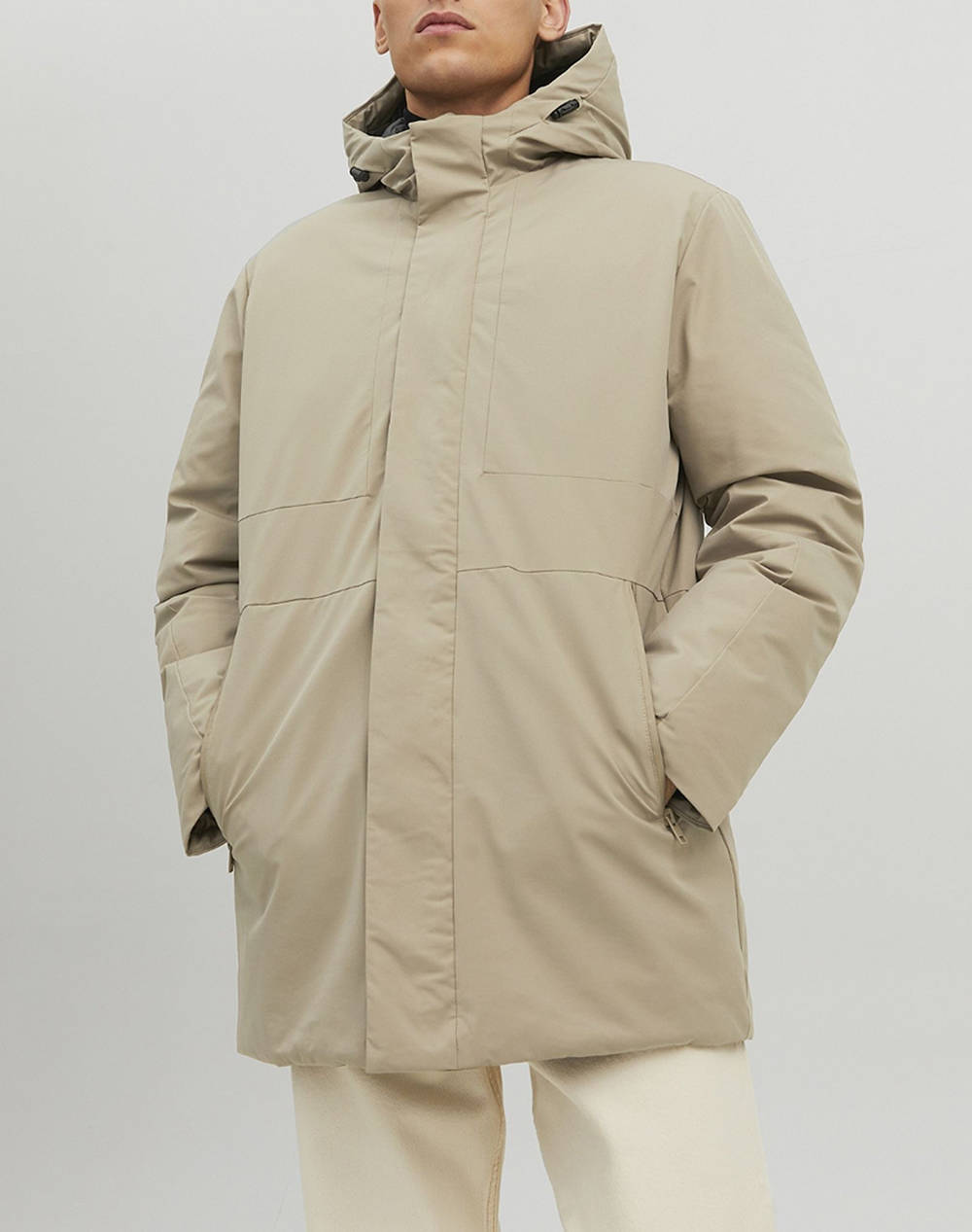 JACK&JONES JPRBLATIGER PARKA SN 12213852-Weathered Teak Biege