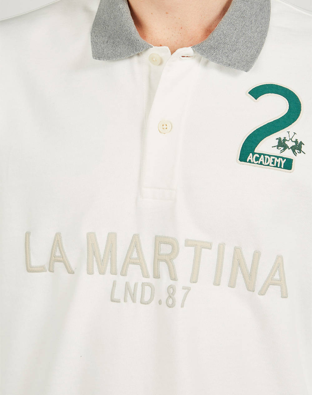 LAMARTINA ΜΠΛΟΥΖΑ POLO ΜΜ 3LMUMP602-00002 OffWhite φωτογραφία