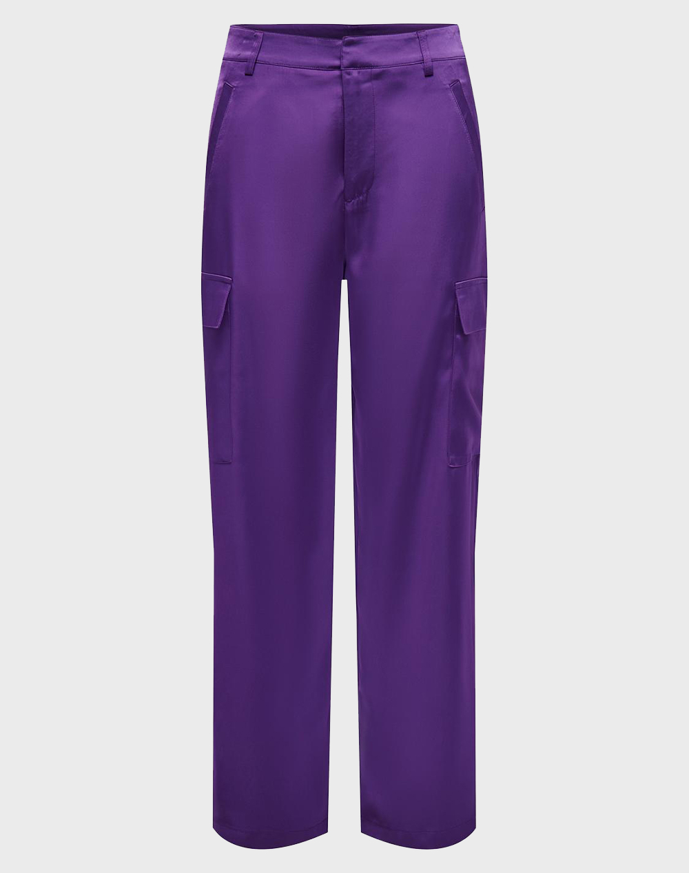 ONLY ONLPILAR CARGO SATIN PANTS WVN 15303372-Amaranth Purple Purple