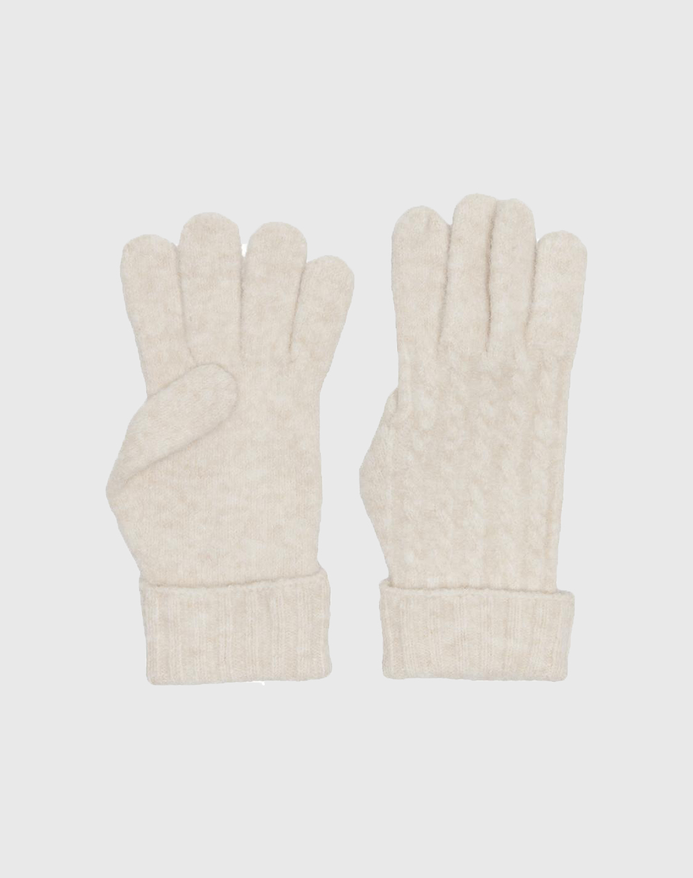 ONLY ONLANNA CABLE KNIT GLOVES CC 15301967-Cloud Dancer Ecru 8010AONLY5200003_50667
