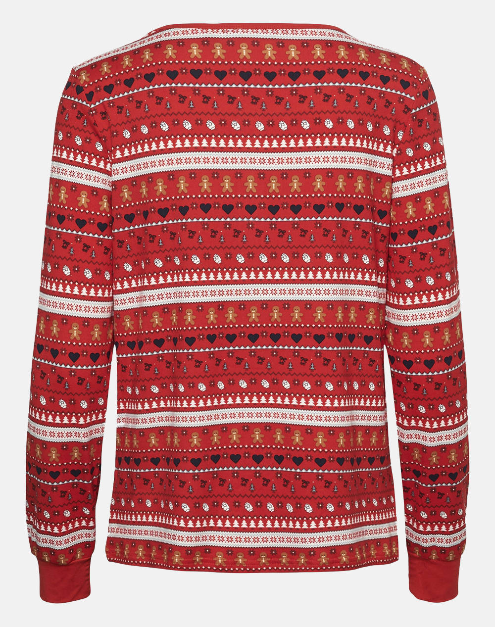 VERO MODA VMXMAS NEW LS BUTTON TOP JRS 10257409-High Risk Red Red φωτογραφία