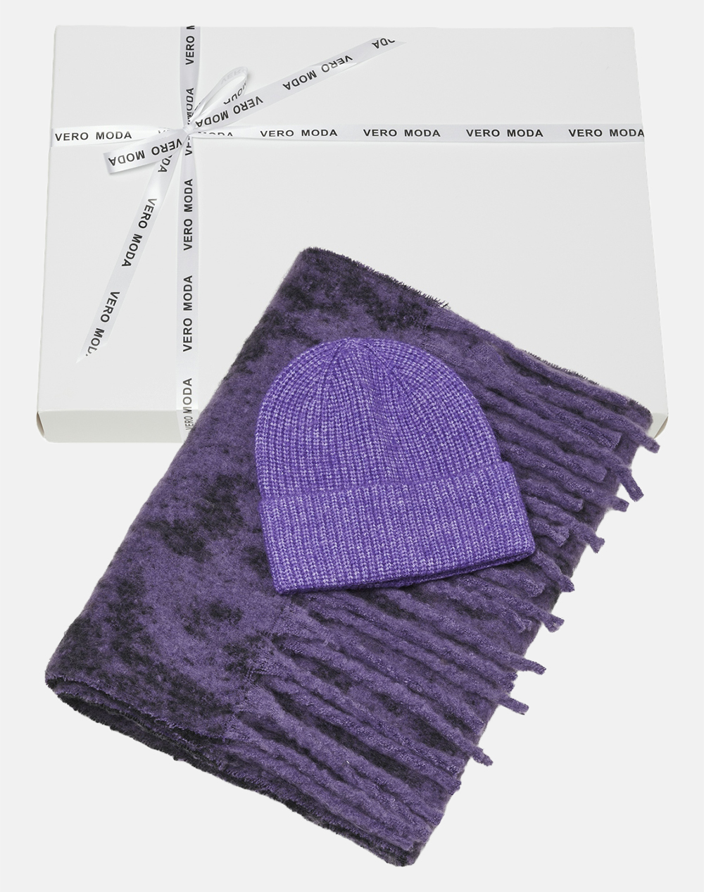 VERO MODA VMLILLIE GRACE SCARF/BEANIE BOX GA 10292366-Passion Flower Purple