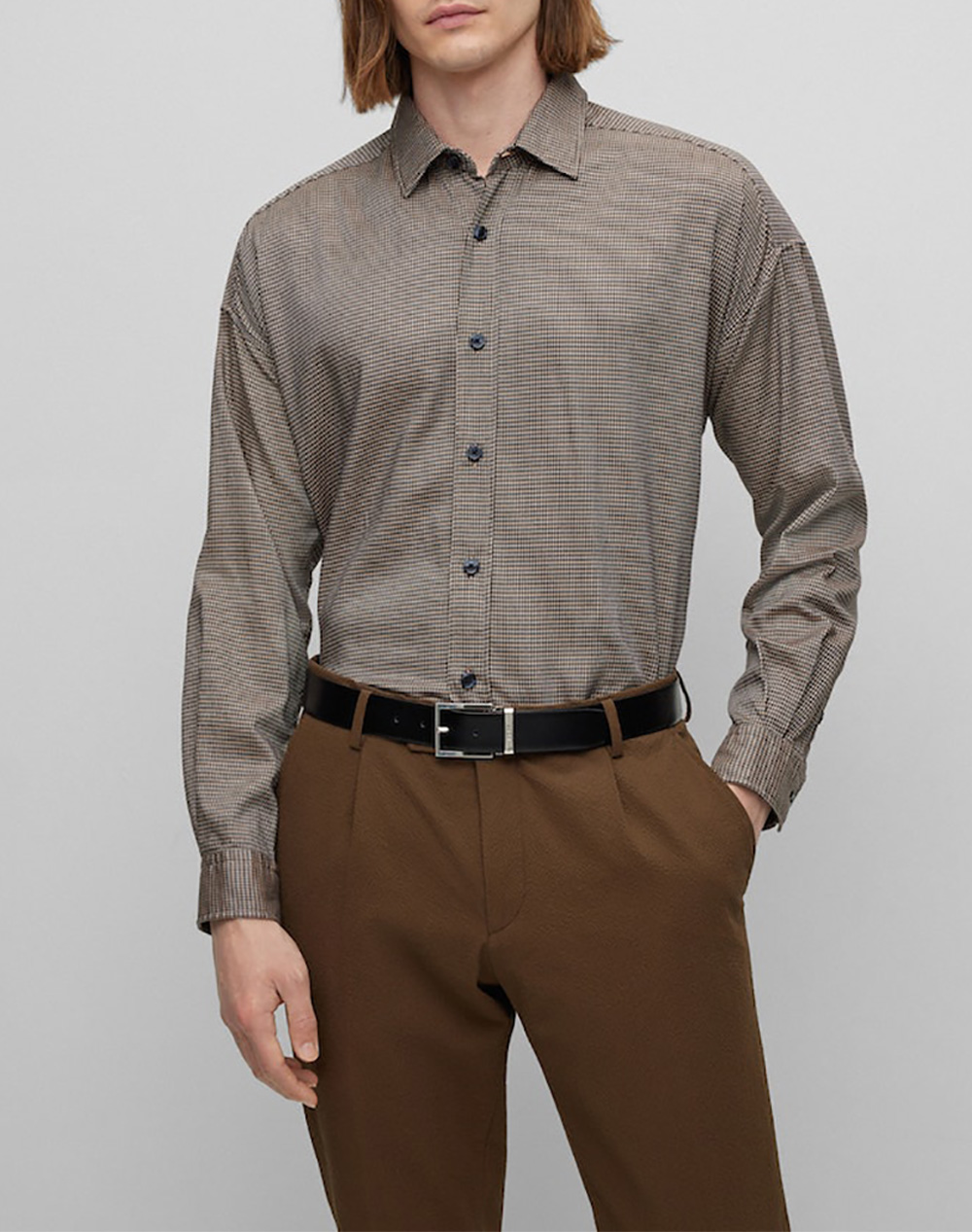 BOSS ΠΟΥΚΑΜΙΣΟ S-DREW-C1-233 50497299-260 Biege