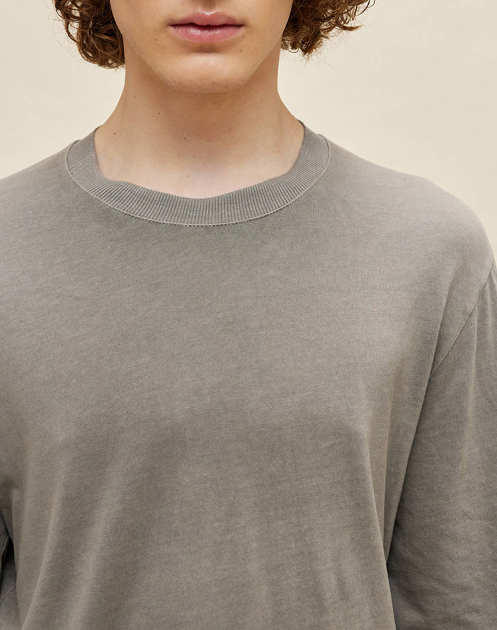 DIRTY LAUNDRY ΜΠΛΟΥΖΑ ΜΑΚΡΥ ΜΑΝΙΚΙ DLML000138-VINTAGE GREY Gray φωτογραφία