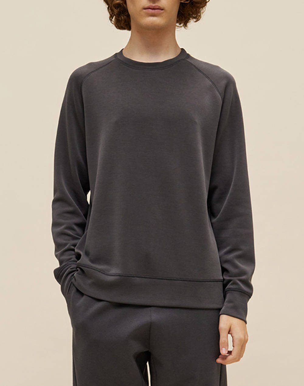 DIRTY LAUNDRY DIRTY LAUNDRY ΜΠΛΟΥΖΑ ΜΑΚΡΥ ΜΑΝΙΚΙ DLML000127-CHARCOAL DarkGray