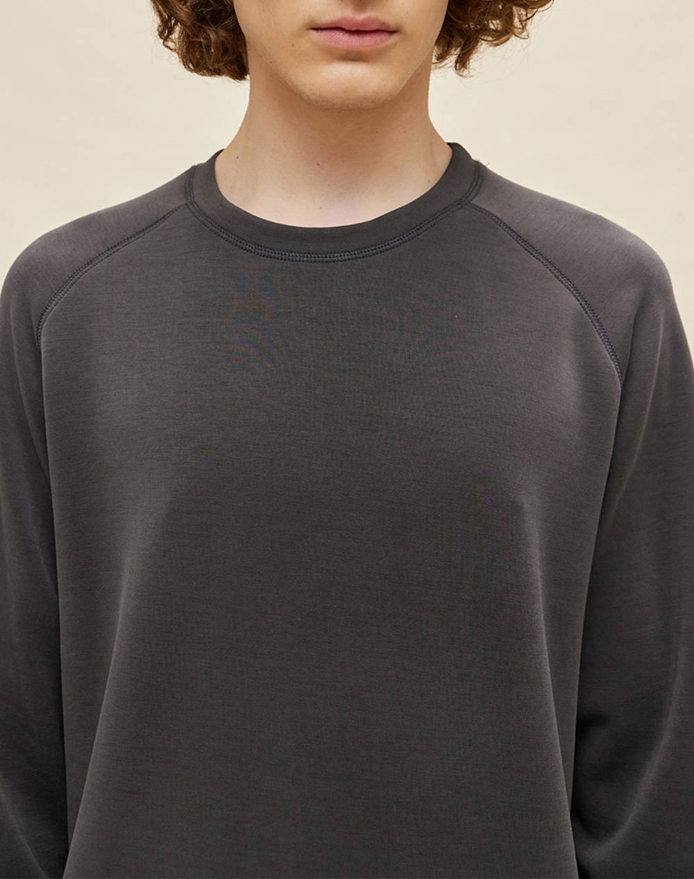 DIRTY LAUNDRY ΜΠΛΟΥΖΑ ΜΑΚΡΥ ΜΑΝΙΚΙ DLML000127-CHARCOAL DarkGray φωτογραφία