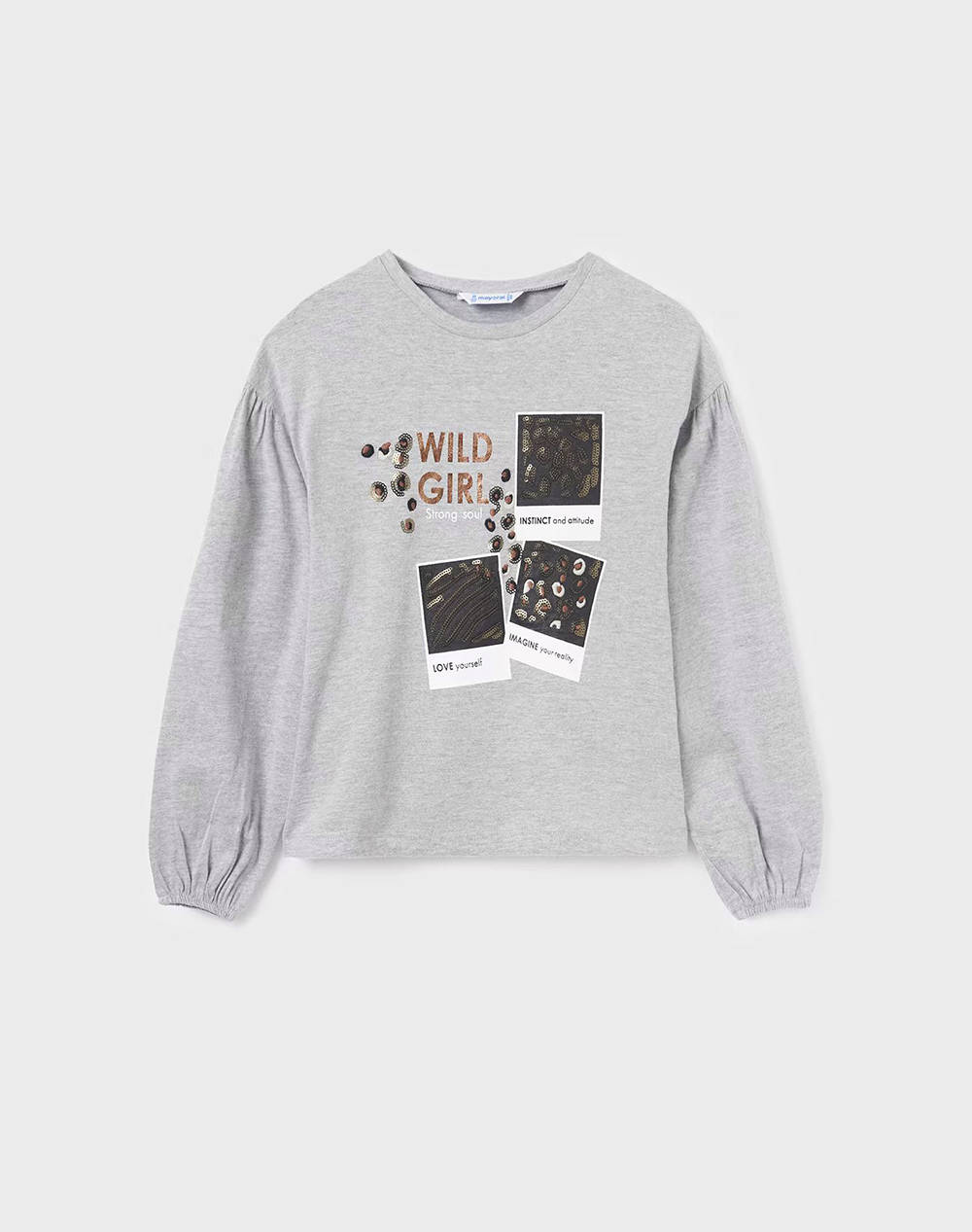 MAYORAL MAYK Μπλουζα μακρυμανικη 07044-058 LightGray