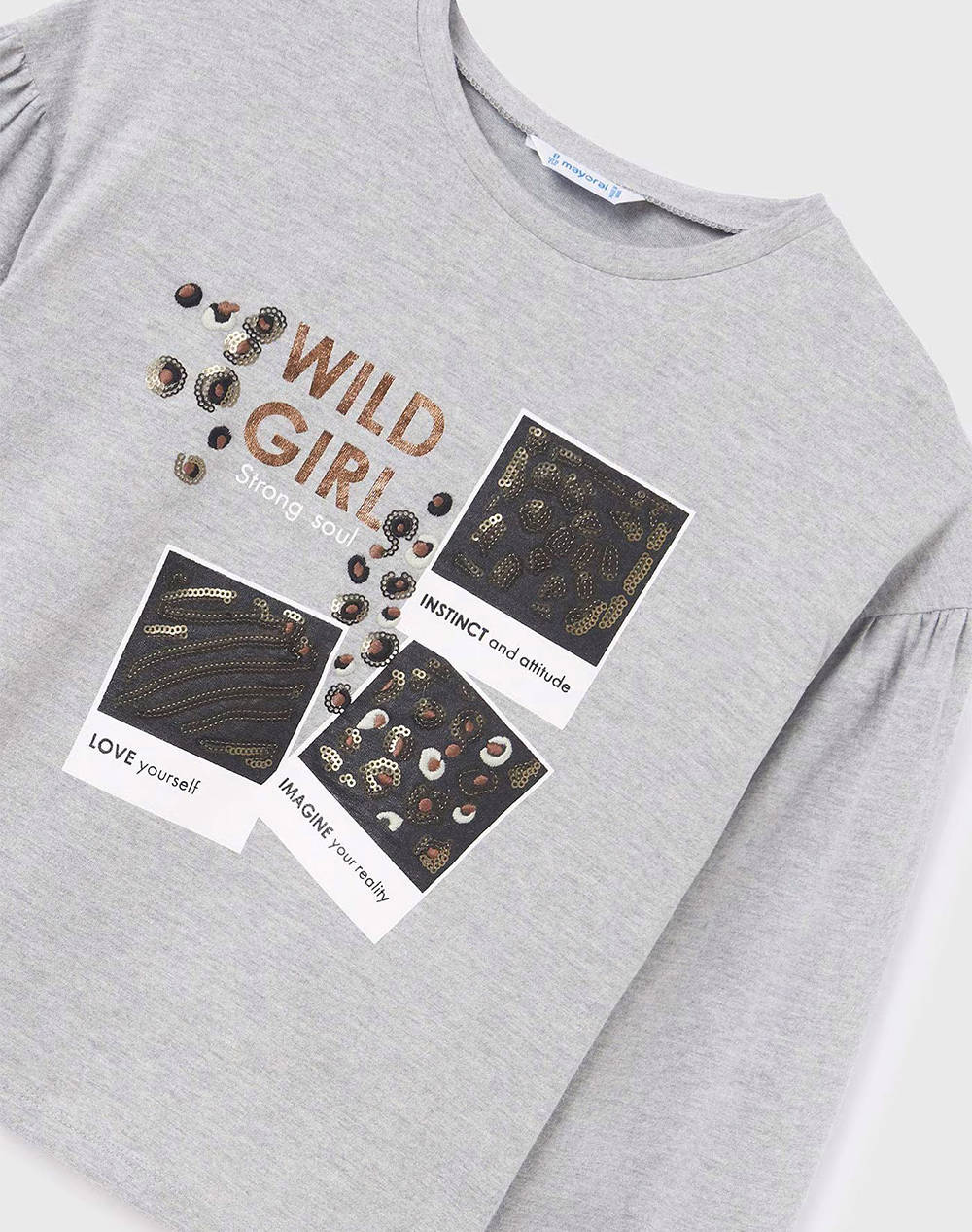 MAYK Μπλουζα μακρυμανικη 07044-058 LightGray φωτογραφία