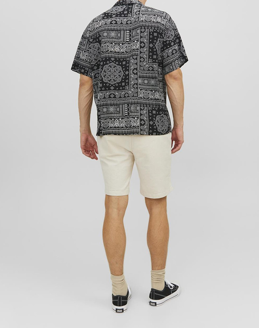 JACK&JONES JPSTPALMA JJLINEN SHORTS DEK SN 12229988-Moonbeam Ecru φωτογραφία