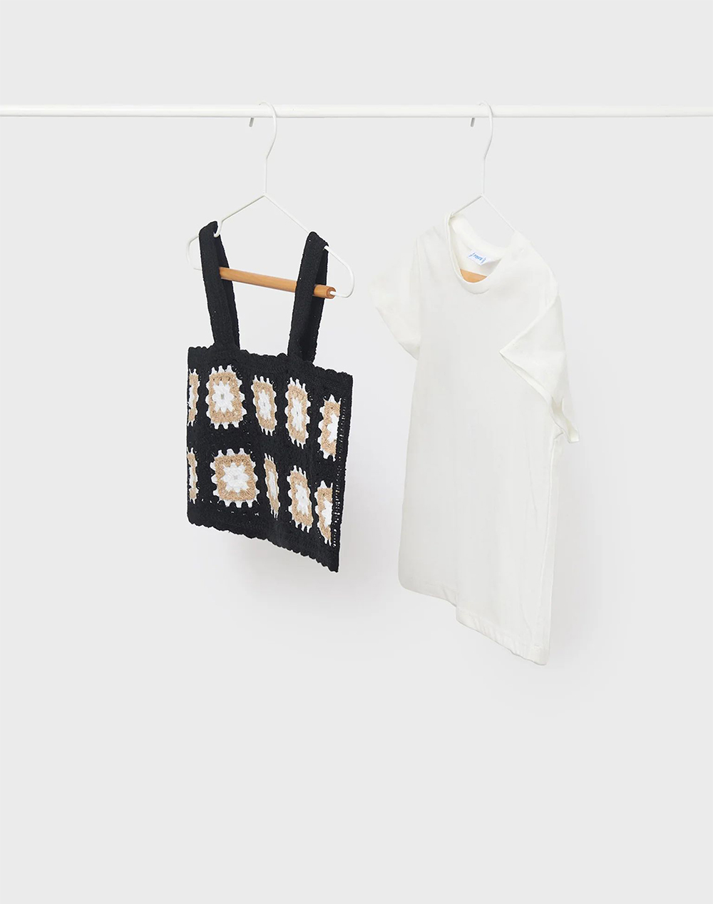 MAYORAL MAYORAL Σετ τοπ κροσε και μπλουζα 6066-70 Black