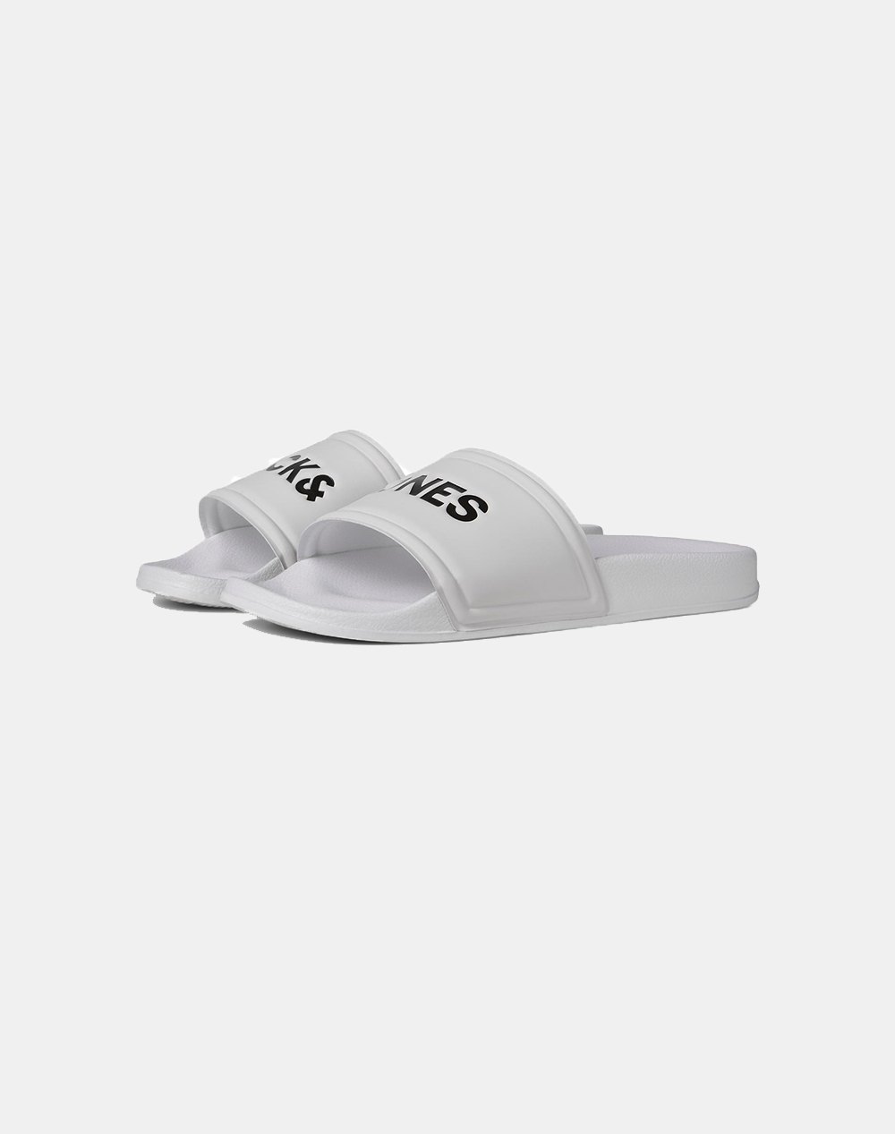 JACK&JONES JFWLARRY POOL SLIDER JNR 12184698-WHITE White φωτογραφία