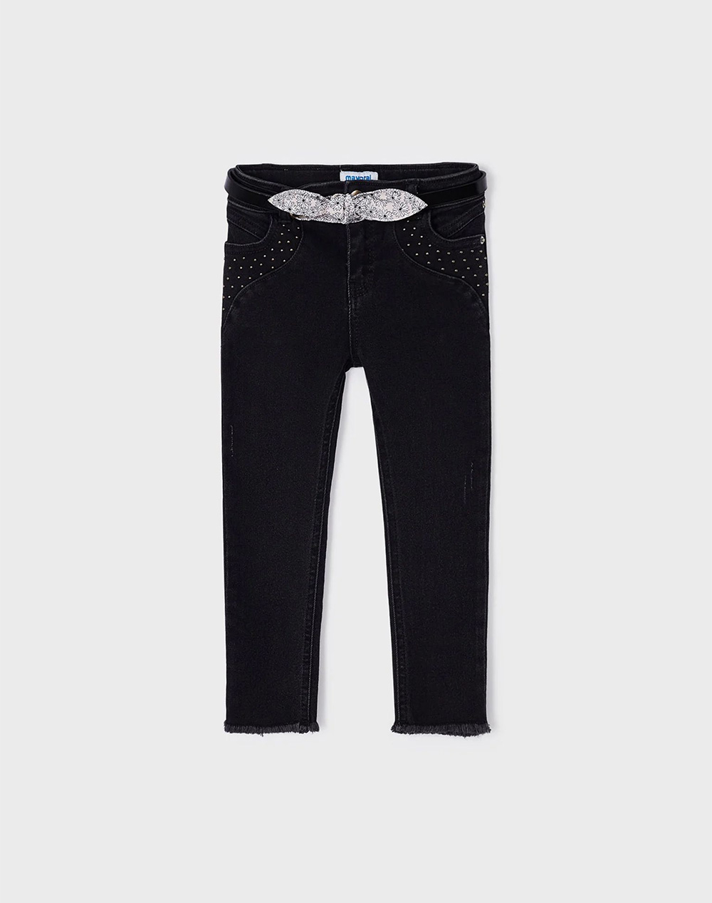 MAYORAL MAYORAL Παντελονι μακρυ ζωνη M3509-61 Black