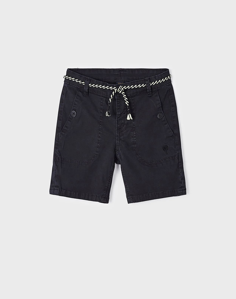 MAYORAL Βερμουδα κορδονι ζωνη 3233-91 Black