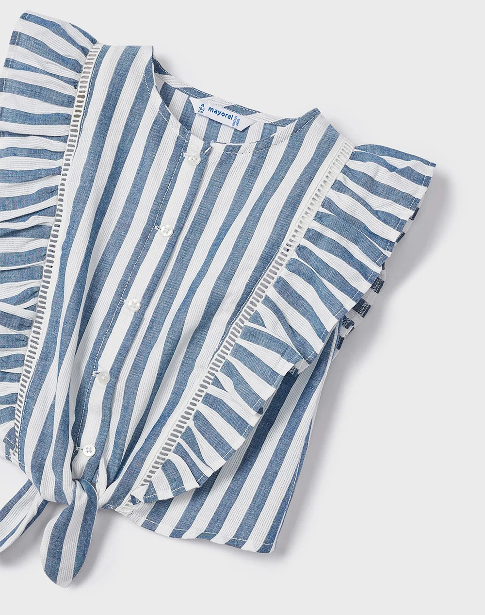 MAYORAL Πουκαμισα ριγες 3143-24 Blue φωτογραφία