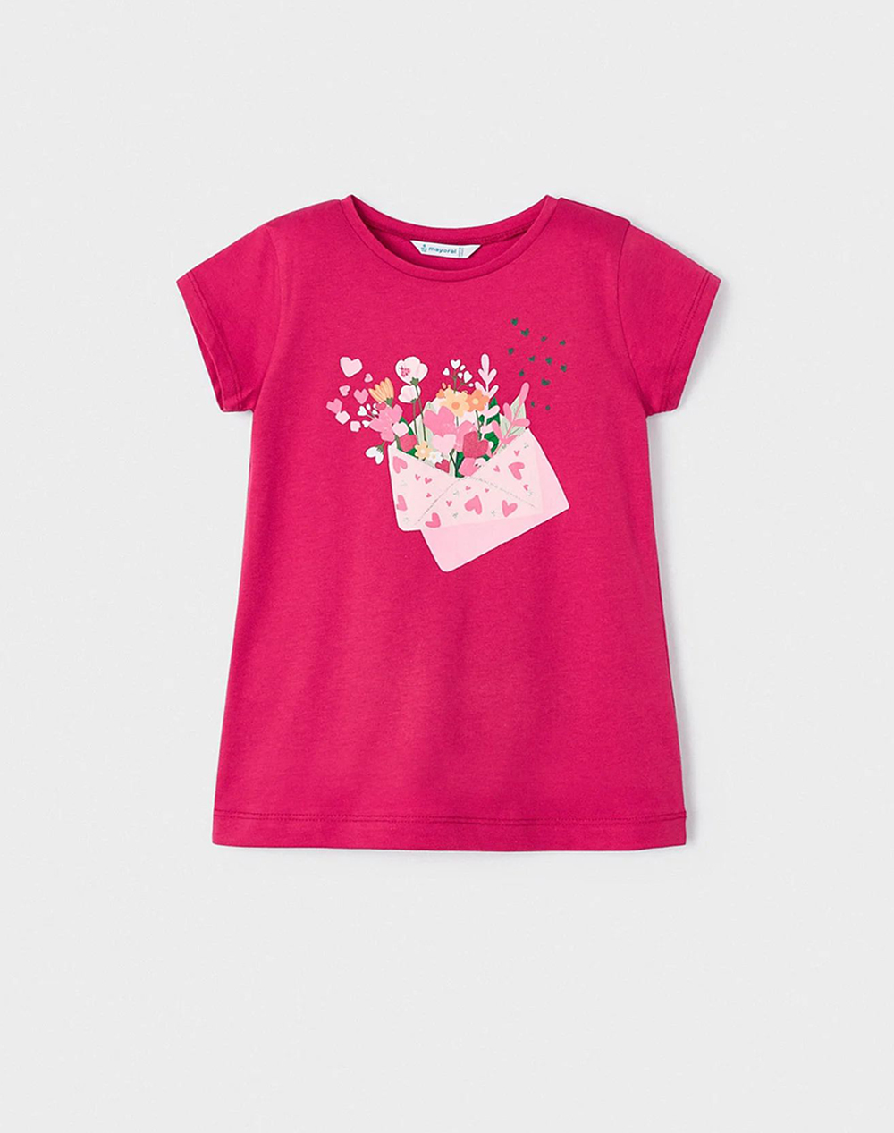 MAYORAL Μπλουζα κοντομαν μεταξοτυπια 3070-43 Fuchsia