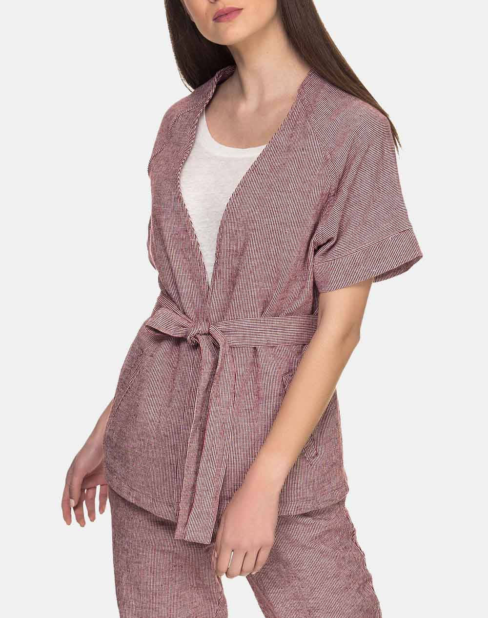 ICHI DEVI ΓΥΝΑΙΚΕΙΑ ΡΙΓΕ ΜΠΛΟΥΖΑ 20105613-16600 RoseGold