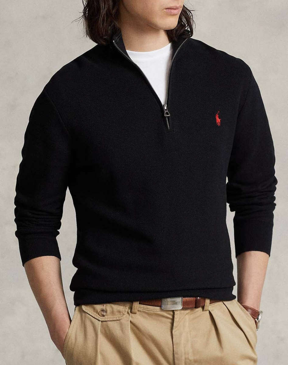 RALPH LAUREN LS HZ-LONG SLEEVE-sweater 