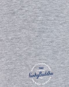 FUNKY BUDDHA Essential αθλητική βερμούδα με branded τύπωμα