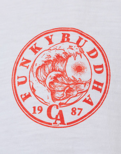 FUNKY BUDDHA Αμάνικη μπλούζα με τύπωμα στο στήθος