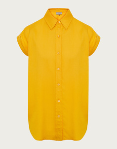 FUNKY BUDDHA Κοντομάνικο πουκάμισο από βισκόζη
